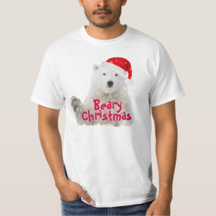Oso Polar Santa   Camiseta de Navidades bearios