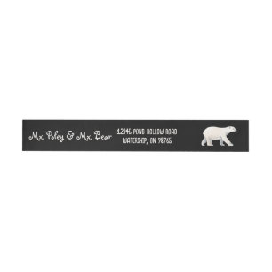 Oso Polar Sereno en Negro