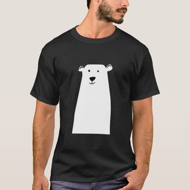 oso polar significa camiseta negra (Anverso)