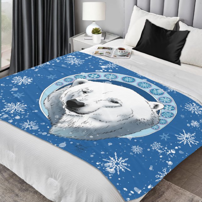 Oso polar Snowflakes Art Nouveau (Subido por el creador)
