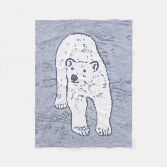 Oso polar sobre pintura de hielo - Arte de vida sa (Anverso)