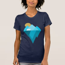 Oso polar y camiseta de datos sobre el cambio clim