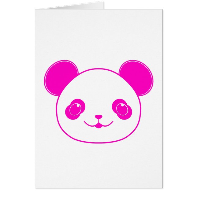 Oso rosa Kawaii Panda (Frente)