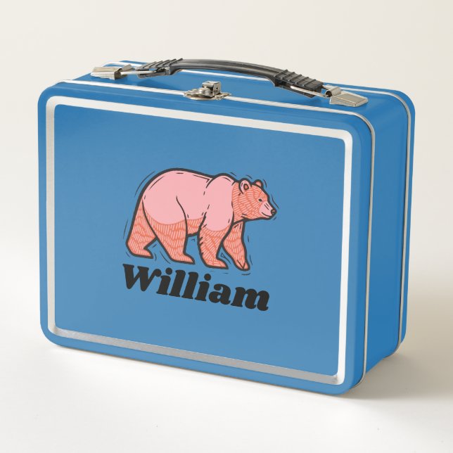 Oso Rosa Pop Art (Anverso)