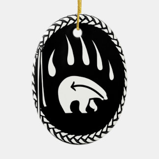 Oso Tribal de Arte Ornamento de Oso Keepsake y reg