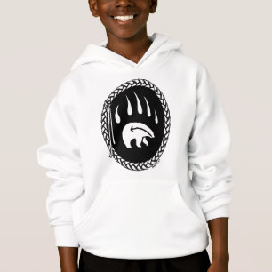 Oso Tribal Niños De Arte Hoodie De Oso Hijos Hoodi