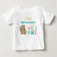 Oso Tribal Salvaje Camisa de Primer Cumpleaños