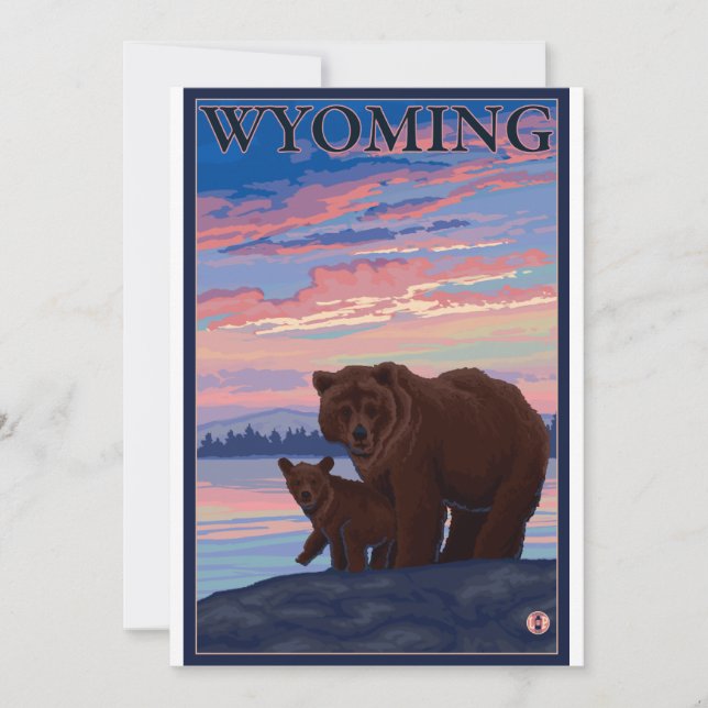 Oso y cubo - Wyoming (Anverso)