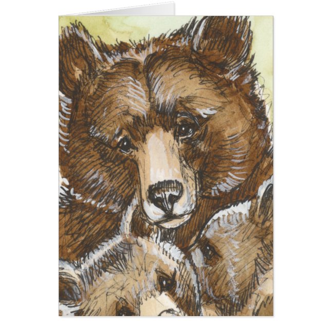 Oso y Cubs de la madre (Frente)