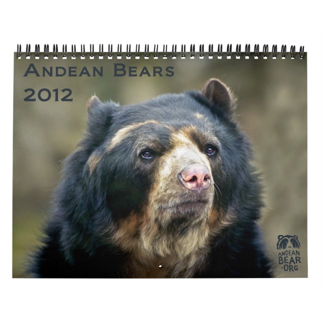 Osos andinos 2012 - calendario de 15 meses (Tapa)