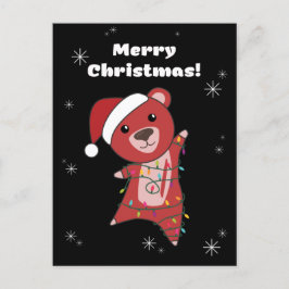 Osos Coloridos Feliz Navidad Animales de Invierno 