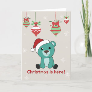 Osos coloridos Feliz Navidad Animales de Invierno