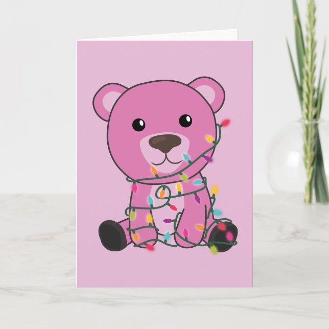 Osos coloridos Feliz Navidad Animales de Invierno (Anverso)