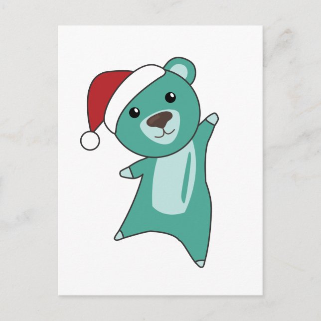 Osos coloridos Feliz Navidad Animales de Invierno (Anverso)