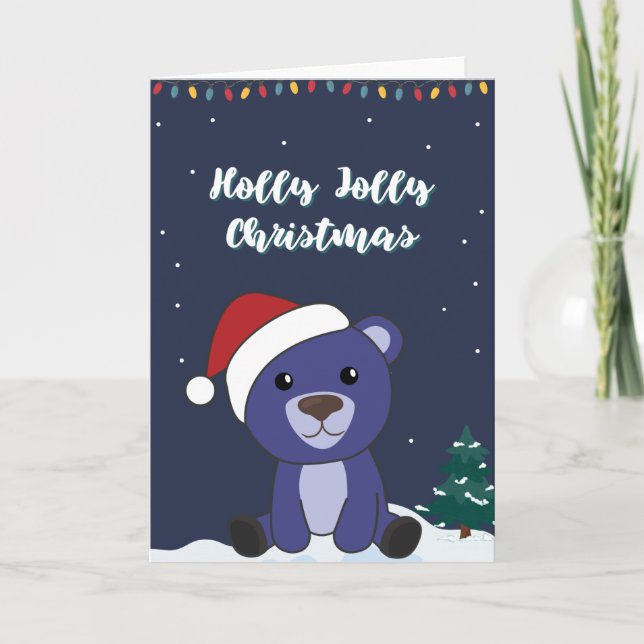 Osos coloridos Feliz Navidad Animales de Invierno (Anverso)