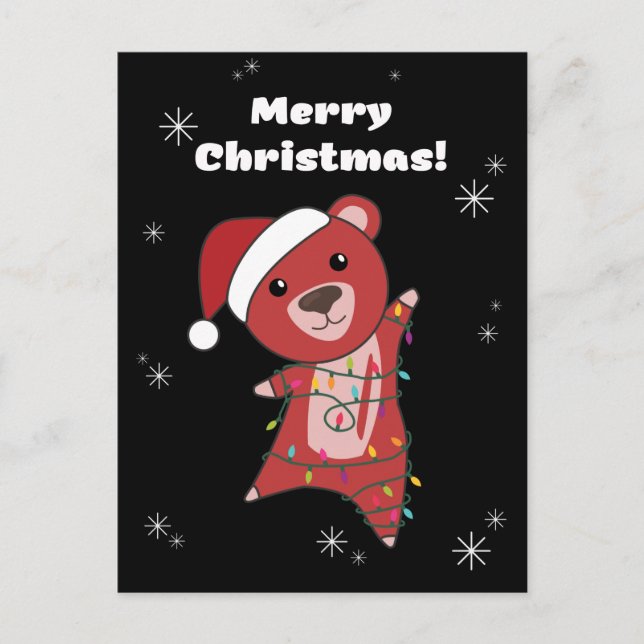 Osos Coloridos Osos Animales de Navidad Osos Feliz (Anverso)