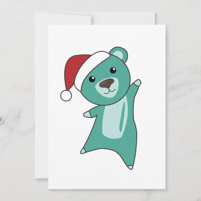 Osos Coloridos Osos Animales de Navidad Osos Feliz (Anverso)