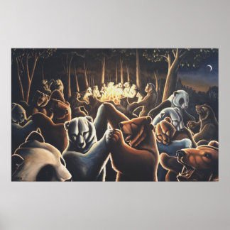 Osos de baile Impresiones de arte Oso Posters de a