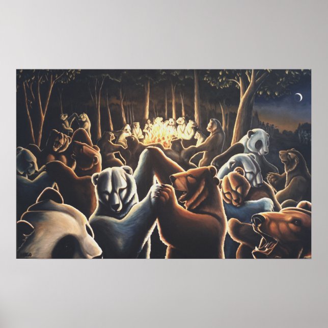 Osos de baile Impresiones de arte Oso Posters de a (Frente)