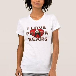Osos de panda de la CAMISETA