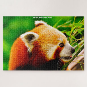 Osos De Panda Rojo. Rompecabezas