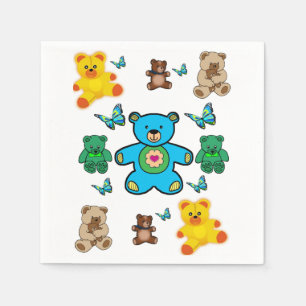Osos de peluche de la servilleta de papel