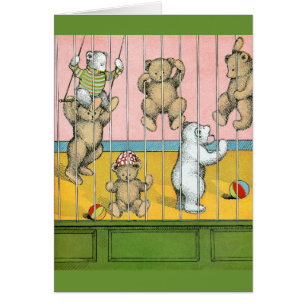 Osos de peluche detrás de barras