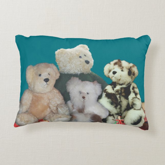 Osos de peluche personalizados almohada v1 (Reverso)