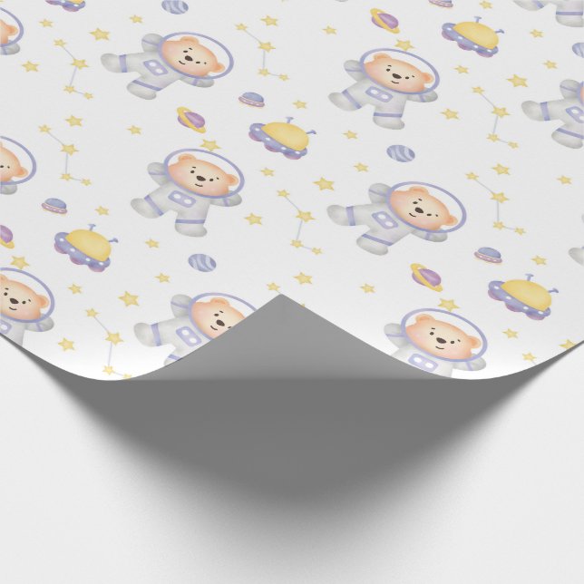Osos en papel de envolvimiento espacial (Esquina)