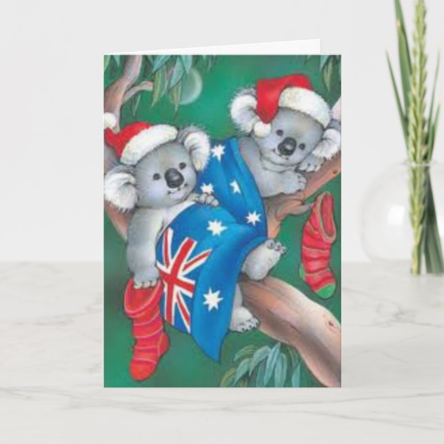 osos koala Feliz Navidad (Anverso)