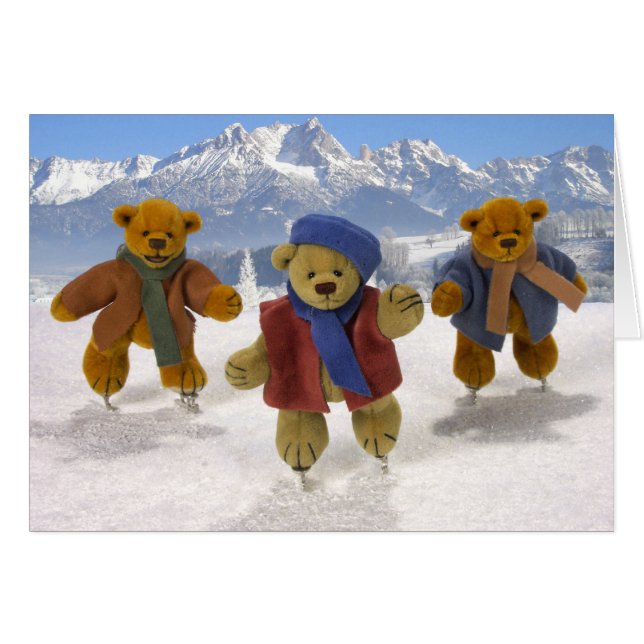 Osos pequeños patinadores (Anverso (Horizontal))