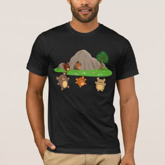 Osos Personalizados en una camiseta de caverna