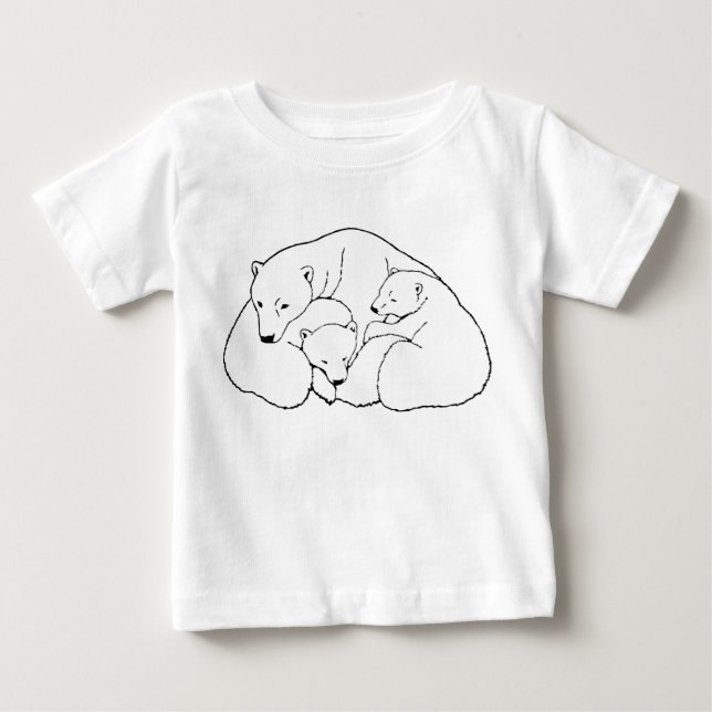 Osos Polares Camisetas De Oso Polar Tee (Anverso)