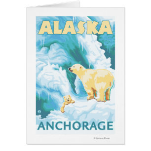 Osos polares y Cub - Anchorage, Alaska