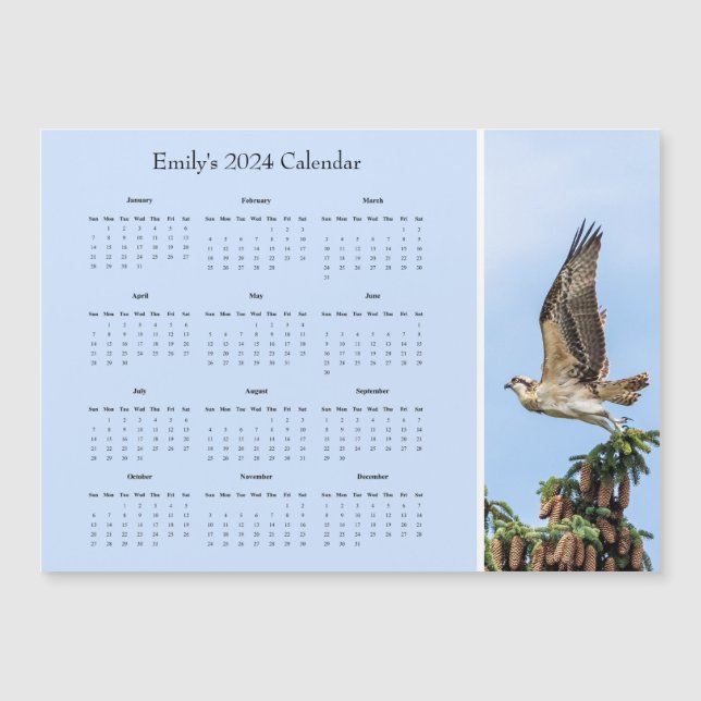 Osprey - Personalizar el calendario del año 2024 c (Anverso)