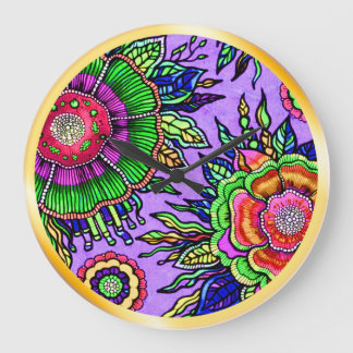 OSTARA: Violeta Místico - Reloj de Pared de Arte M