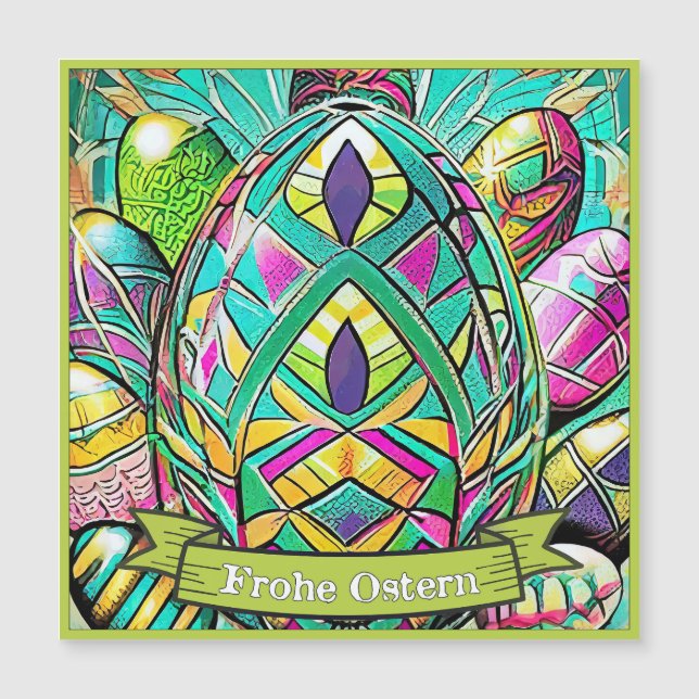 Ostermotiv farbiger Personalizado mit Ostereier 90 (Anverso)