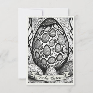 Ostermotiv monocromo Personalizado mit Ostereier 2