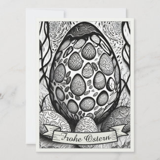 Ostermotiv monocromo Personalizado mit Ostereier 2