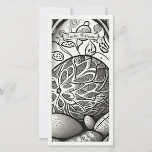 Ostermotiv monocromo Personalizado mit Ostereier 9