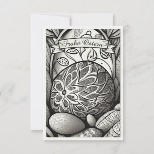 Ostermotiv monocromo Personalizado mit Ostereier 9