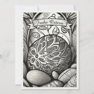 Ostermotiv monocromo Personalizado mit Ostereier 9