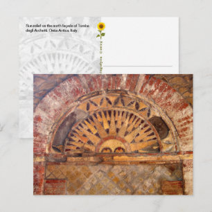 Ostia Antica Relieve de Sol, Italia - postal