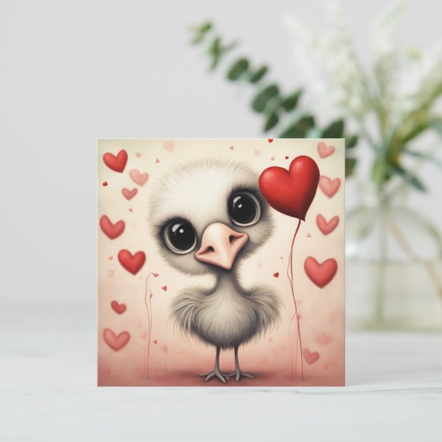 Ostrich Amor 1 (Anverso de pie)