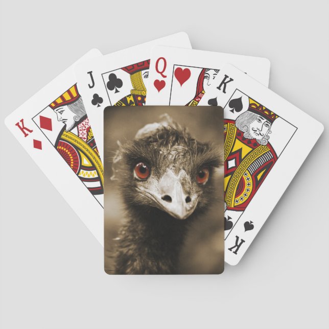 Ostriches Mira cartas de juego (Reverso)