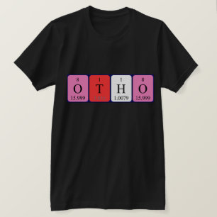Otho camisa periódica de nombre de tabla