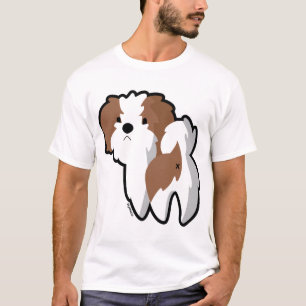 Otis esta camiseta de la raya de Shih Tzu