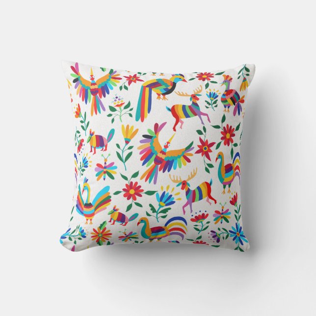 Otomí, almohada folclórica (Anverso)