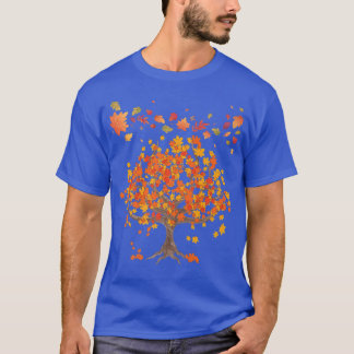 Otoño Árbol deja bosque natural Cae camiseta