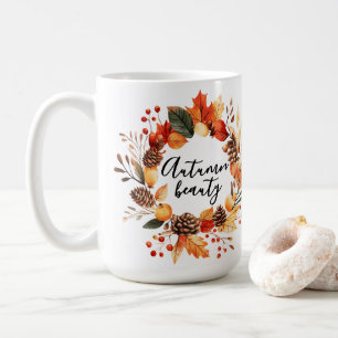 Otoño Bella taza de café